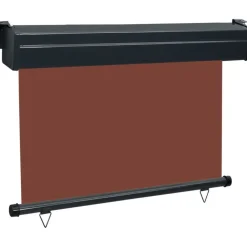 Outlet FinePRICE Parvekkeen sivumarkiisi 125x250 cm ruskea
