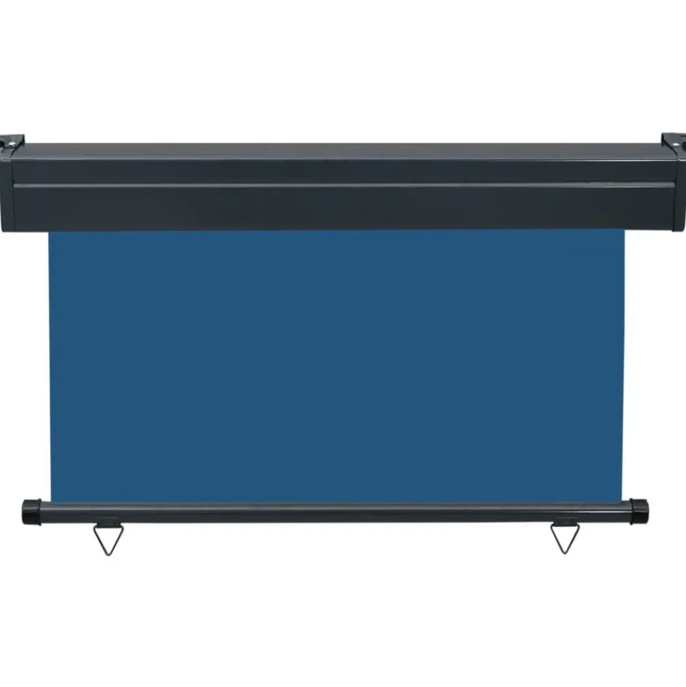 FinePRICE Parvekkeen sivumarkiisi 125x250 cm sininen