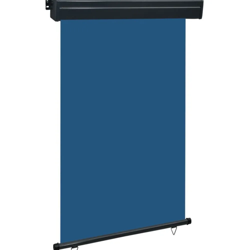 FinePRICE Parvekkeen sivumarkiisi 125x250 cm sininen