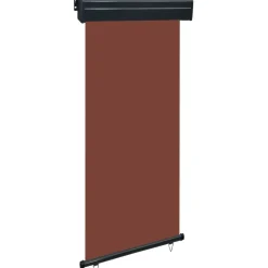 Discount FinePRICE Parvekkeen sivumarkiisi 105x250 cm ruskea