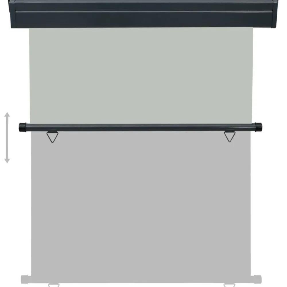 Outlet FinePRICE Parvekkeen sivumarkiisi 145x250 cm harmaa