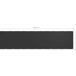 Clearance FinePRICE Parvekkeen suoja antrasiitti 120x500 cm oxford kangas