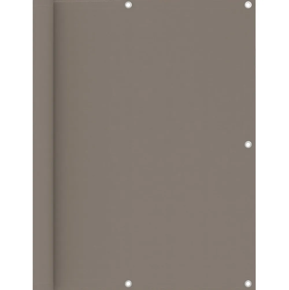 FinePRICE Parvekkeen suoja harmaanruskea 120x600 cm oxford kangas