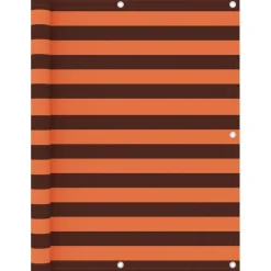 Clearance FinePRICE Parvekkeen suoja oranssi ja ruskea 120x400 cm oxford kangas