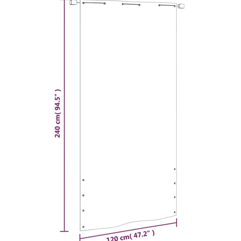 Hot FinePRICE Parvekkeen suoja 120x240 cm Oxford-kangas vaaleanvihreä