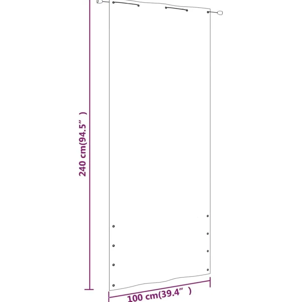 Hot FinePRICE Parvekkeen suoja 120x240 cm Oxford-kangas vaaleanvihreä
