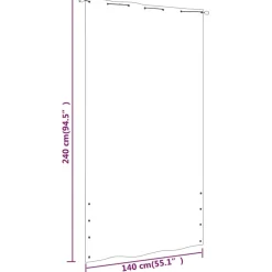 Hot FinePRICE Parvekkeen suoja 120x240 cm Oxford-kangas vaaleanvihreä