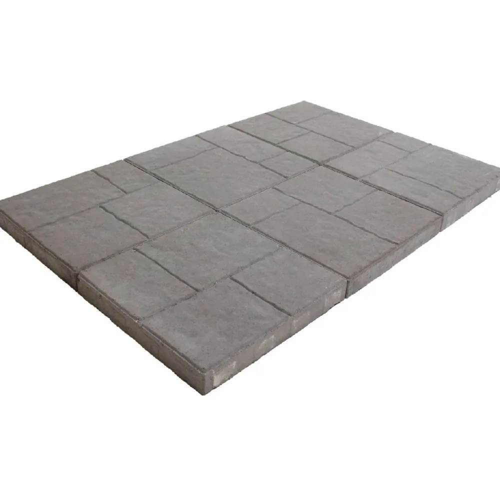 New Lakka Rakennustuotteet Patiolaatta Lakka 405, 400x400x50mm, pintakuvioitu, harmaa