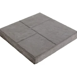 New Lakka Rakennustuotteet Patiolaatta Lakka 405, 400x400x50mm, pintakuvioitu, harmaa