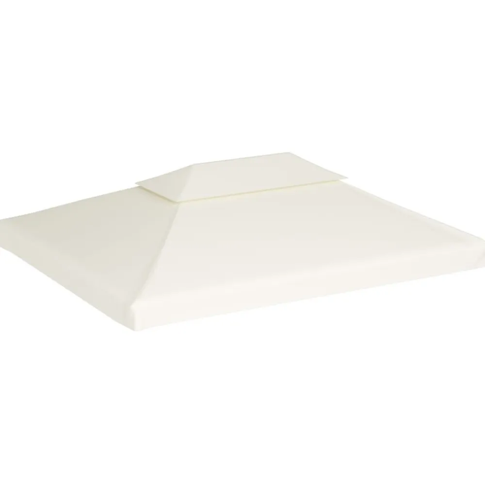 Clearance FinePRICE Paviljongin kangaskatto 310g/m² kermanvalkoinen 3x4m