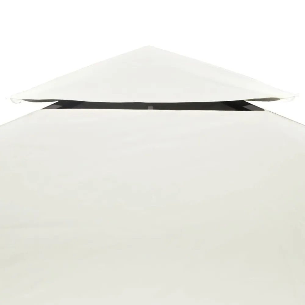 Clearance FinePRICE Paviljongin kangaskatto 310g/m² kermanvalkoinen 3x4m