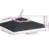 Clearance FinePRICE Paviljongin kangaskatto 310g/m² tummanharmaa 3x3m