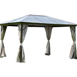 Home4you Paviljonki Sunset, 3x4m, ruskea/vaaleanbeige