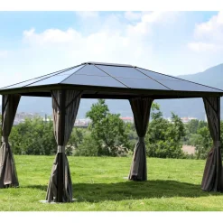 Home4you Paviljonki Sunset, 3x4m, ruskea/vaaleanbeige