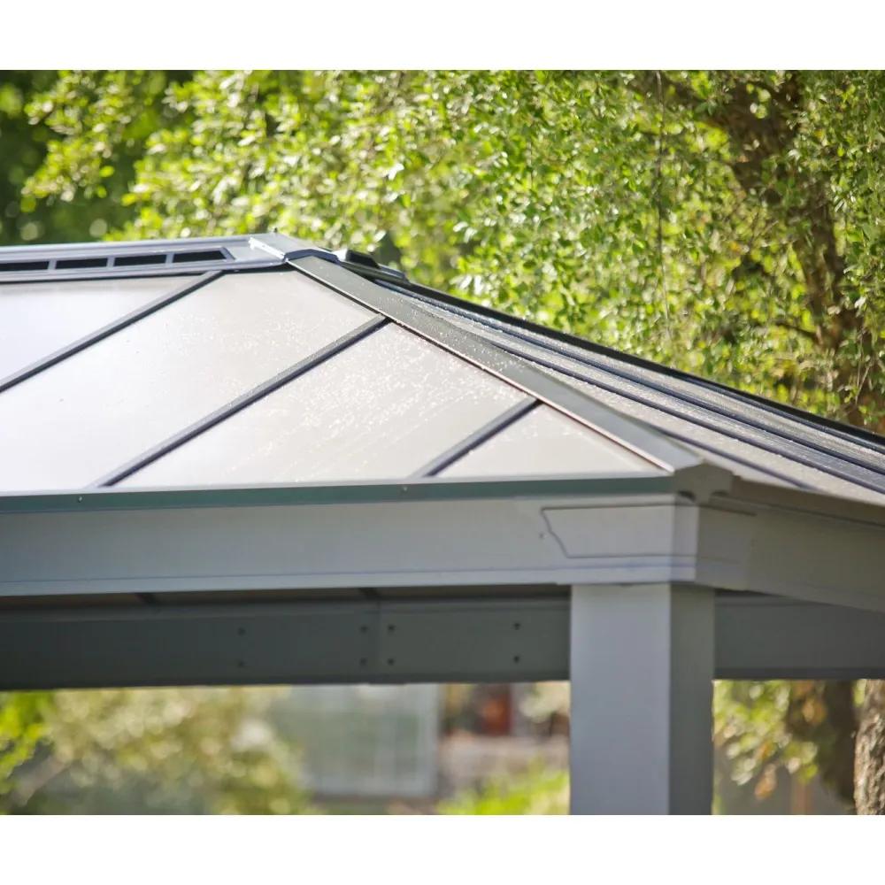 Outlet Palram-Canopia Paviljonki Dallas 4300 3,6 x 4,3 m 15,5 m² harmaa