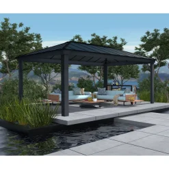 Clearance Palram-Canopia Paviljonki Dallas 6100, 3.6x6.1m, 12x20ft, harmaa