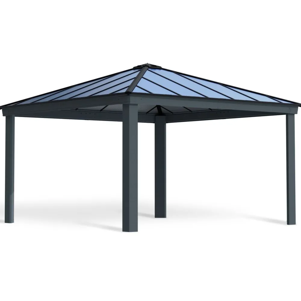 Hot Palram-Canopia Paviljonki Dallas, 17.6m², 4.3x4.3m, 14x14ft, harmaa