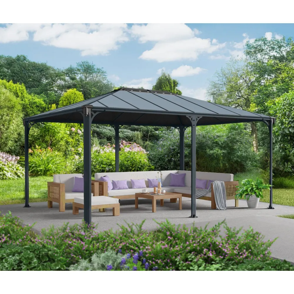 Palram-Canopia Paviljonki Martinique 5000 3,6 x 4,9 m 17,7 m² harmaa