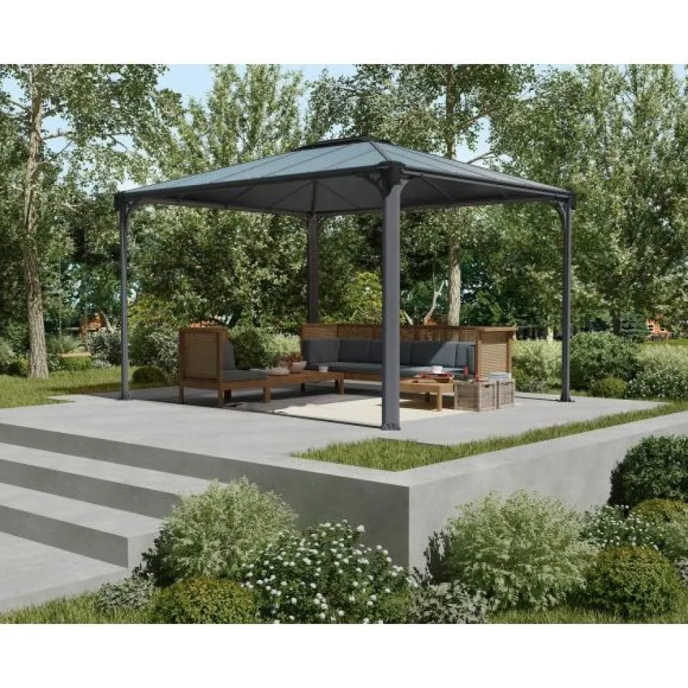 Best Palram-Canopia Paviljonki Martinique 3600 3 x 3,6 m 10,8 m² harmaa
