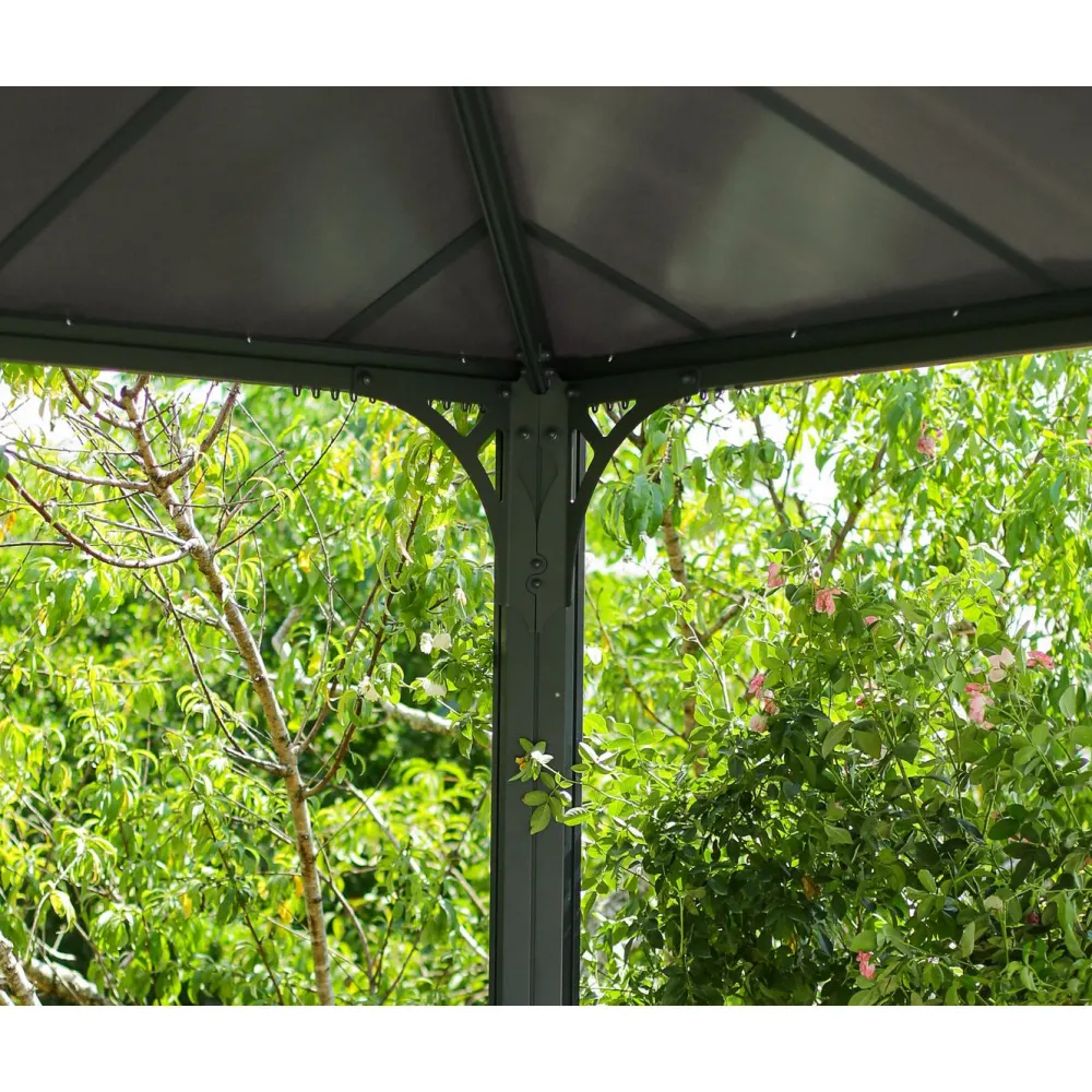 Palram-Canopia Paviljonki Palermo 4300 4,3 x 4,3 m 18,5 m² harmaa