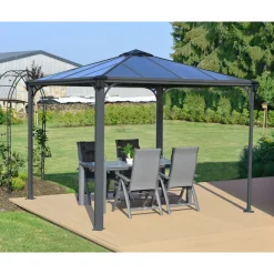 Best Palram-Canopia Paviljonki Palermo 3000 3 x 3 m 8,7 m² harmaa