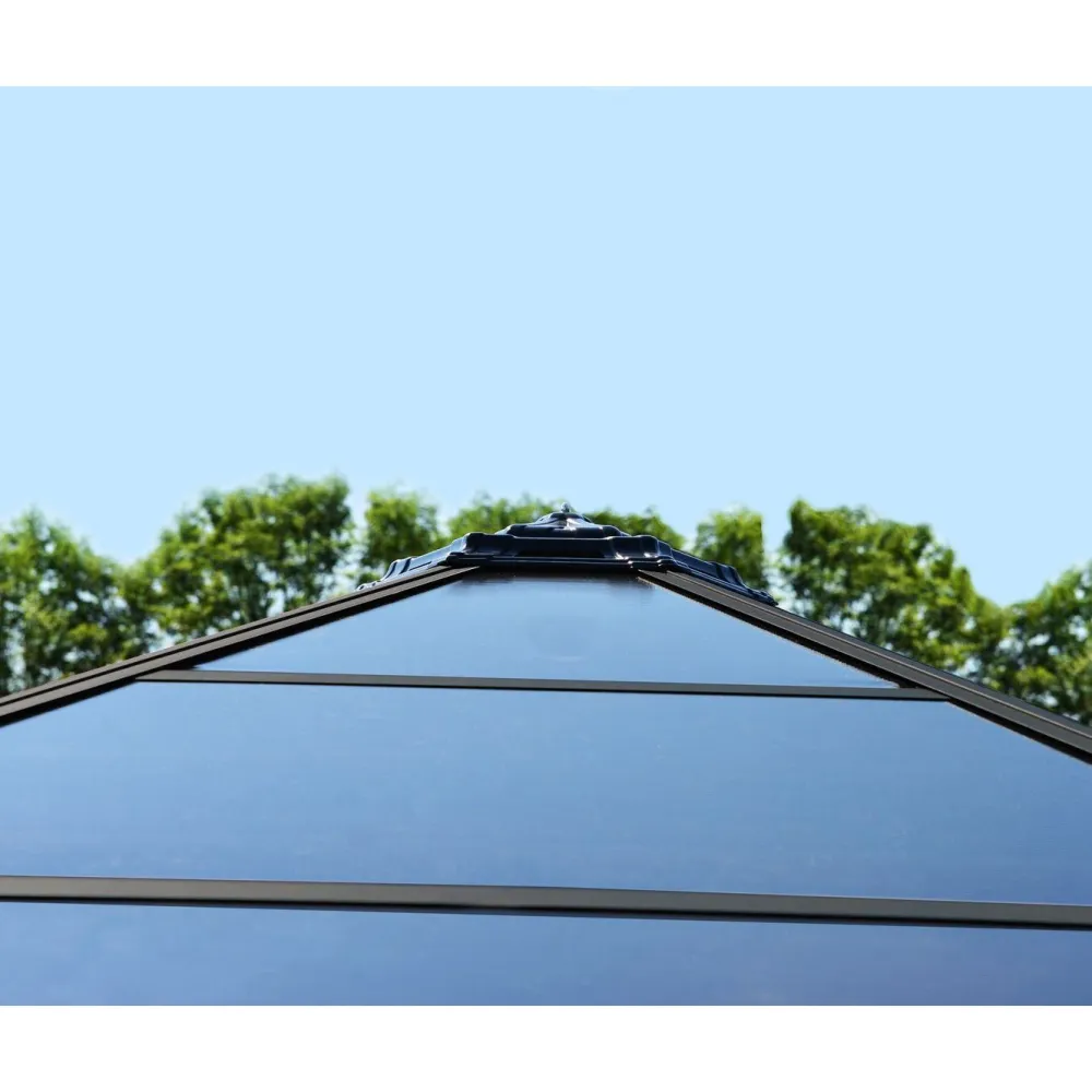 Online Palram-Canopia Paviljonki Roma 6-kulmainen 3,6 x 4, 2 m 14,9 m² harmaa
