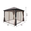 Outlet AB Polar Paviljonki verhoilla   3x3 m beige