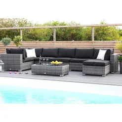 Discount Comfort Garden Pehmusteen päällinen Bahamas- keskimoduuliin musta