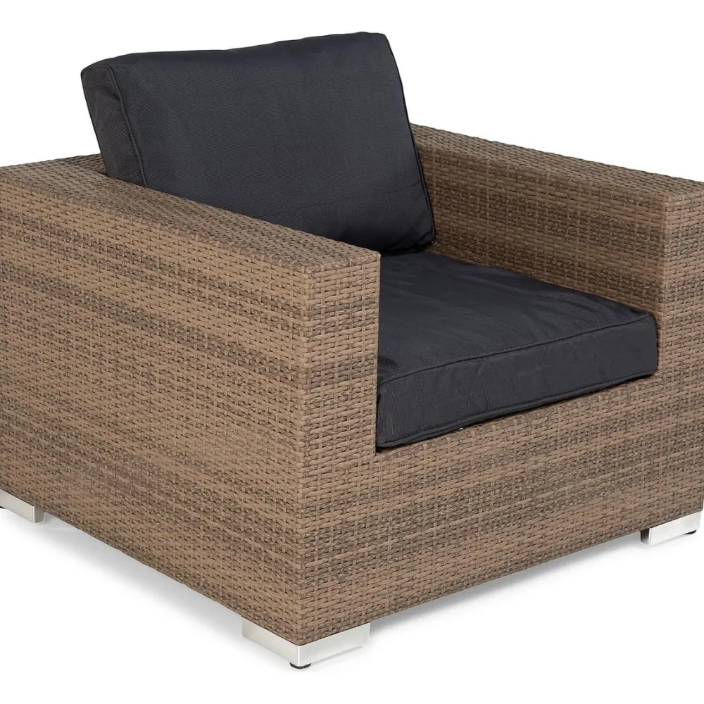 Clearance Comfort Garden Pehmusteen päällinen Bahamas- nojatuoliin, tummanharmaa