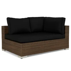 New Comfort Garden Pehmusteen päällinen Bahamas-päätymoduuliin oikea/vasen musta