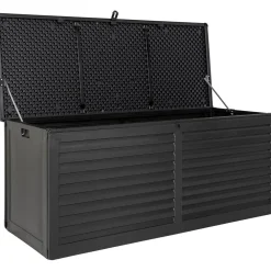 Online House Nordic Pehmustelaatikko Dubrovnik, 146.5x61x64.5cm, 490L, muovi, musta