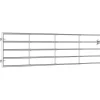 New FinePRICE Peltoportti 5-tankoinen teräs (115-300)x90cm hopea