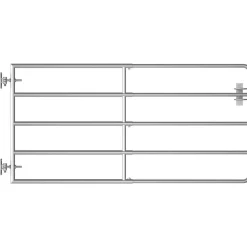 Sale FinePRICE Peltoportti 5-tankoinen teräs (95-170)x90cm hopea