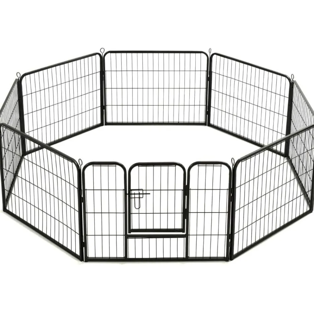 Clearance FinePRICE Pentuaitaus, 8 paneelia, 60x80cm, teräs, musta