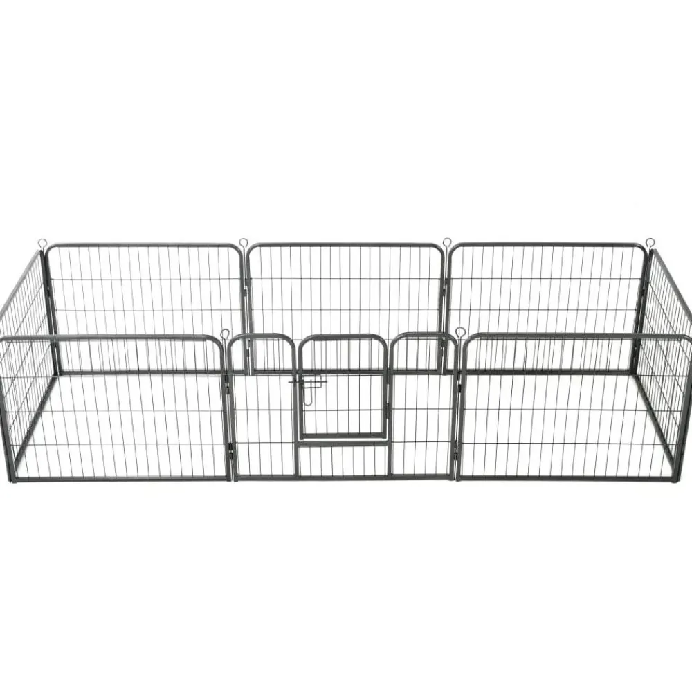 Clearance FinePRICE Pentuaitaus, 8 paneelia, 60x80cm, teräs, musta