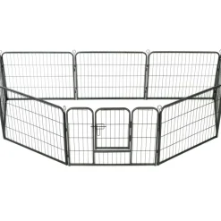 Clearance FinePRICE Pentuaitaus, 8 paneelia, 60x80cm, teräs, musta