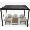 Online Home4you Pergola Mirador-111, 300x300cm, tummanharmaa