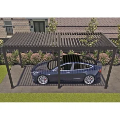 Online Home4you Pergola Mirador-111, 300x300cm, tummanharmaa
