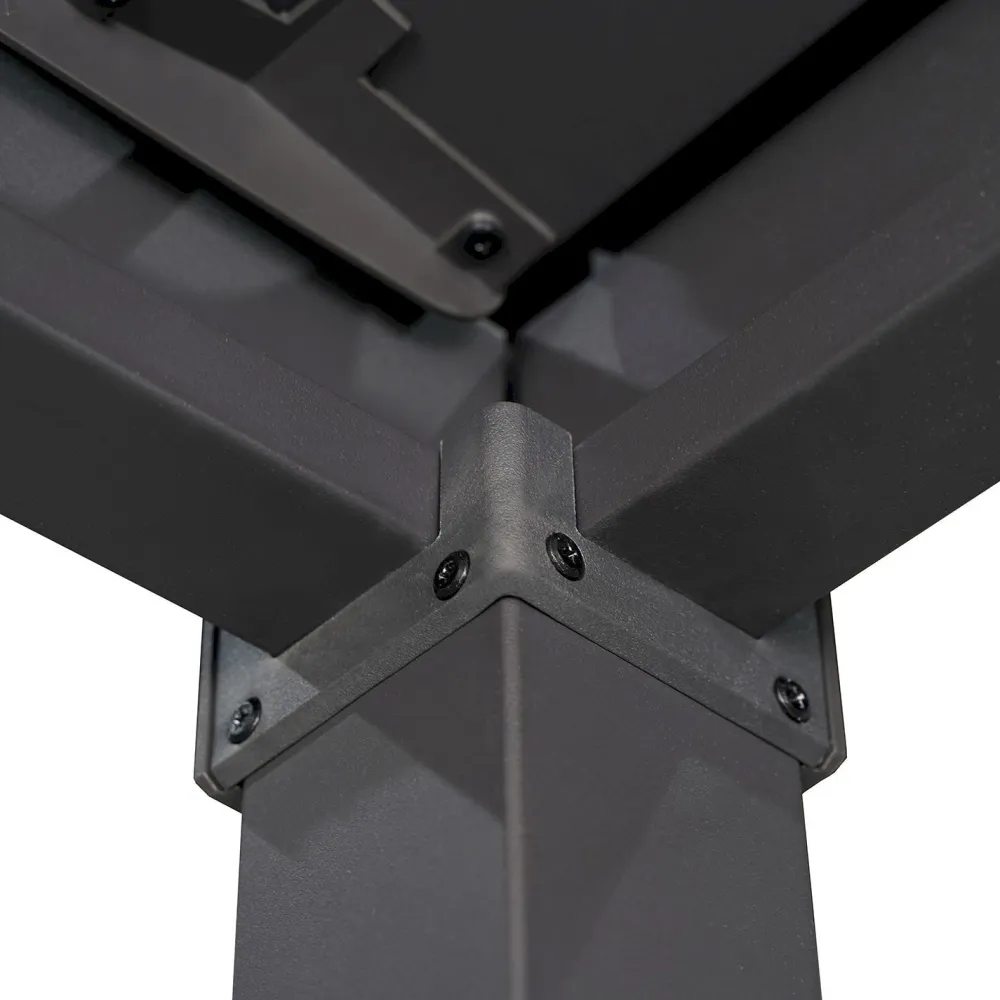 Home4you Pergola Mirador-80, 300x300cm, tummanharmaa