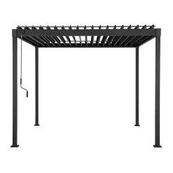 Home4you Pergola Mirador-80, 300x300cm, tummanharmaa