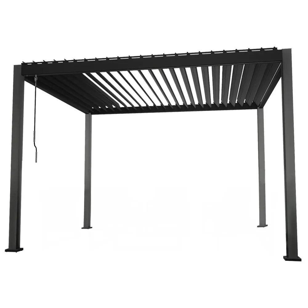 Online Home4you Pergola Mirador-111, 300x400cm, tummanharmaa