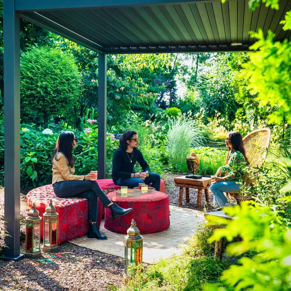 Online Home4you Pergola Mirador-111, 300x400cm, tummanharmaa