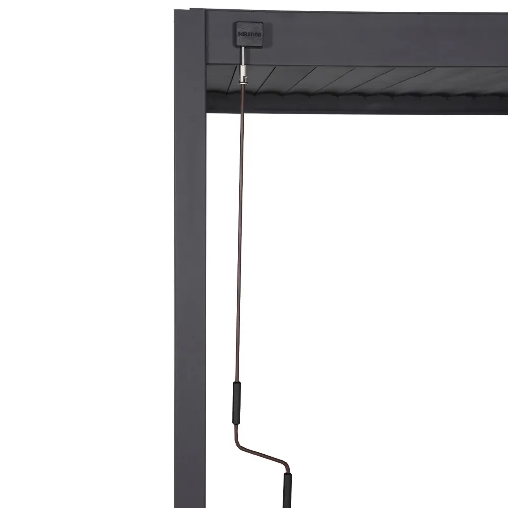 Online Home4you Pergola Mirador-88, 300x300cm, tummanharmaa