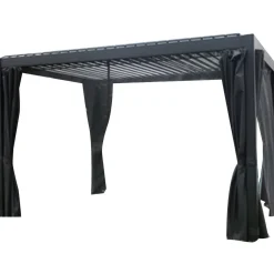 Best Home4you Pergola Mirador-111, 300x400cm, verhoilla, tummanharmaa