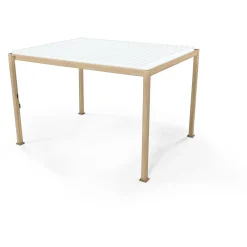 Sale Home4you Pergola Mirador-111, 300x400cm, vaalea puujäljitelmä, beige