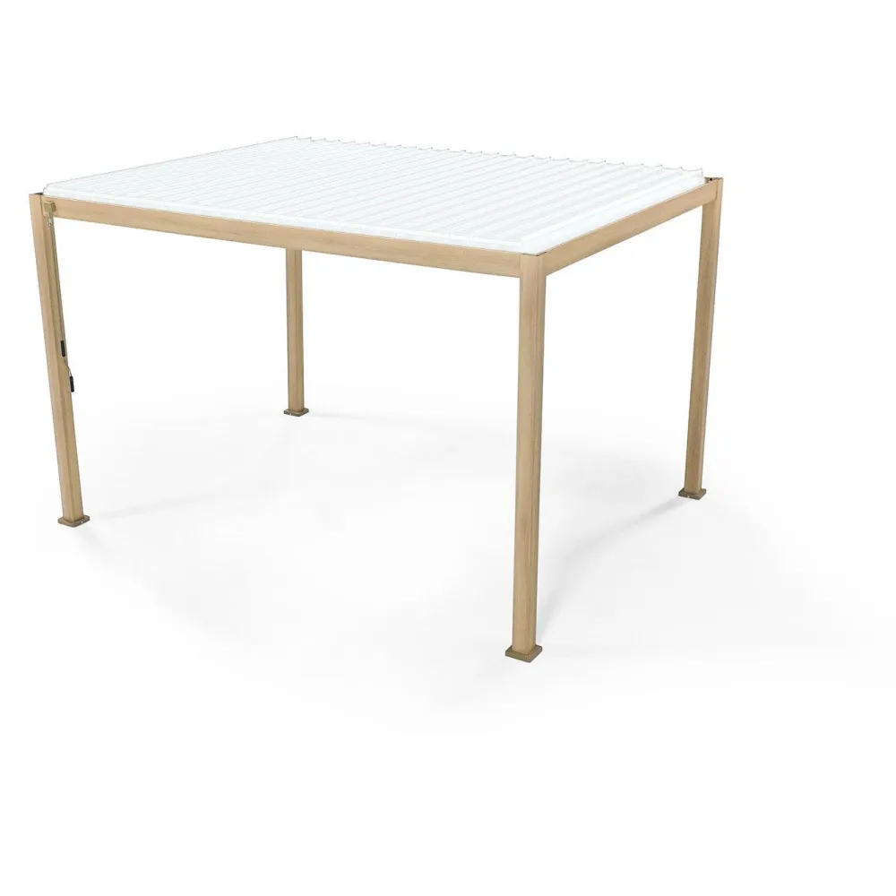 Sale Home4you Pergola Mirador-111, 300x400cm, vaalea puujäljitelmä, beige