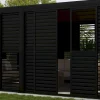 Sale Home4you Pergola liukuseinäpaneeli Mirador-111(4m), 370,4x236,5cm, alumiini, tummanharmaa