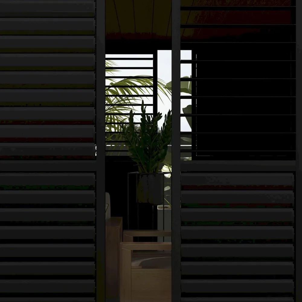 Sale Home4you Pergola liukuseinäpaneeli Mirador-111(4m), 370,4x236,5cm, alumiini, tummanharmaa