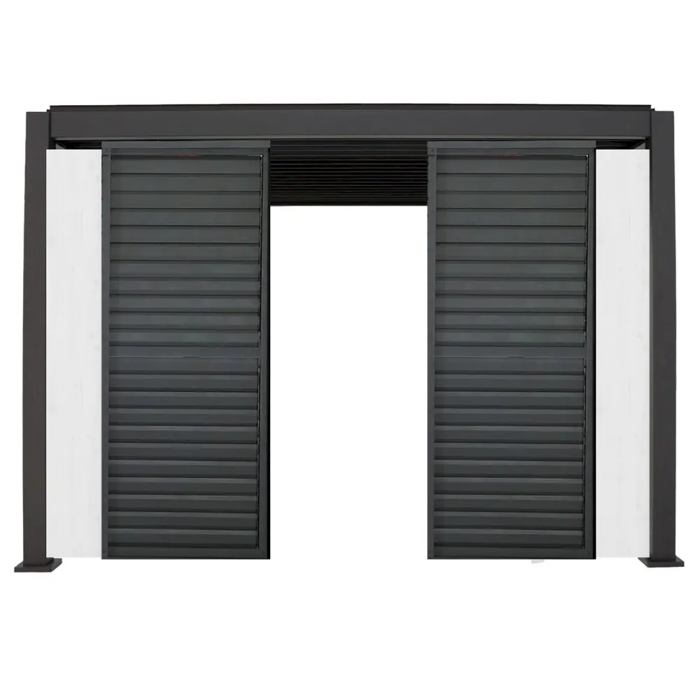 Outlet Home4you Pergolan säleikköpaneeli Mirador-111, 60x309x232,45cm, valkoinen