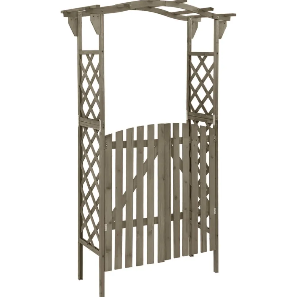FinePRICE Pergola portilla, 116x40x204cm, kuusi, eri värejä